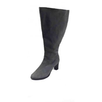 Kozaki ze skóry z szeroką cholewką 46 cm